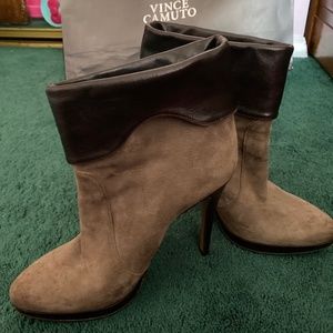 Italian leather & suede ankle boots